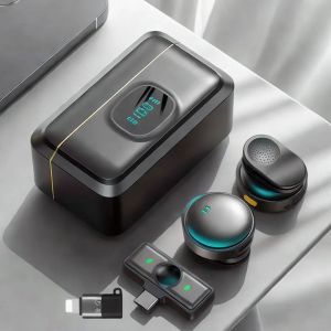Wifit Plug And Play 2.4G Puce Sans Fil Bouton D'Aspiration Magn&eacute;tique Collier Microphone Avec &Eacute;tui De Chargement Pour L'Enregistrement Vid&eacute;o.Type-C Ios. - Neuf