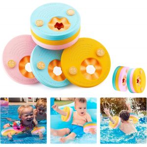 Lot De 6 Brassards De Natation Pour Enfants,Fabriqu&eacute;s En Mousse,Brassards Pour B&eacute;b&eacute;,Manchons Dauphin,Piscines,Disques Flottants - Neuf