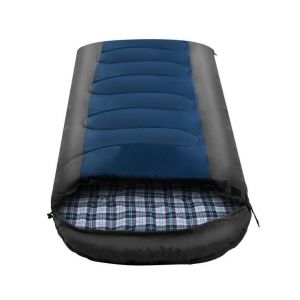 Sac De Couchage Simple Bleu Marine Pour Camping Et Randonn&eacute;e - Imperm&eacute;able, Isol&eacute;, Compact, Confort 0 &deg;C, Design Polyvalent - Neuf
