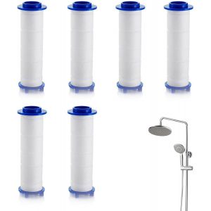 Lot de 6 filtres pour pommeau de douche-9,5 x 2 cm-Filtre universel pour pommeau de douche Cobbe-Filtre de rechange Afina-Type de pluie-Élément filtrant en coton PP - Neuf