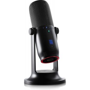 ChenQuanSarl-Mdrill One Microphone Professionnel Sur Pied Pour Gaming/Streaming/Youtube/Asmr/Pc/Podcast Micro Cardioide Omnidirectionnel Binaural Stéréo 3 Condensateurs 48 Khz 16 Bit 032610 Noir - Neuf