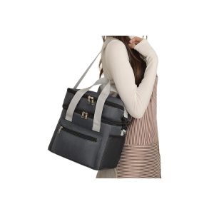 Sac Isotherme Double Couche Pour Le D&eacute;jeuner - Noir - Neuf