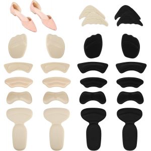 Kalanka-Lot De 12 Paires De Coussinets De Talon Autocollants Pour Chaussures, Coussinets De Talon En &Eacute;ponge Contre Les Frottements, Coussinets De Talon Pour &Eacute;viter De Glisser - Neuf