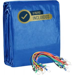 ChenQuanSarl-Bâche Imperméable D'Extérieur Multifonction Avec ?illets Et 8 Pieuvres Élastiques, 3 X 4 M - Neuf