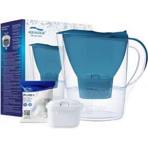 Carafe Filtrante, Harmony 2.6l, 1 Cartouche Filtrante Pure+ Incluse (Bleu) - Neuf