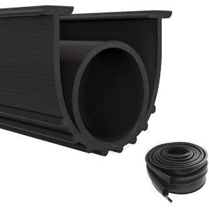 Joint De Porte De Garage,Bande D'étanchéité En Caoutchouc Sur La Partie Inférieure Du Portail Roulant,Imperméable Et Coupe-Vent,Humidité Et Poussière,Avec Rails De Porte De Garage (6 M) - Neuf