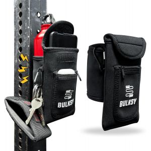 Jexnovashop-Sac Magn&eacute;tique Sport - Magnetic Gym Bag - Porte Fitness Materiel - Sac Magnetique Salle De Sport - Porte Telephone Sport - Mousqueton Pour Cl&eacute;s - Pochette Pour Earbuds - Porte Gourde 1 &Agrave; - Neuf