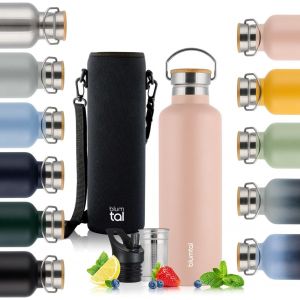 Thermos - Bouteille En Acier Inoxydable À Double Paroi, Sans Bpa Et Isolante - Bouteille En Acier Inoxydable - Bouteille De Thé - Gourde Thermique - Gourde De Sport,500ml,Rose - Neuf