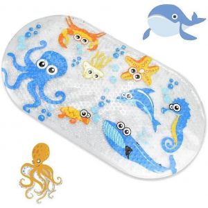 Tapis De Bain Antid&eacute;rapant,Tapis De Douche Avec Ventouses,Tapis De Bain Enfant,Pour B&eacute;b&eacute; Enfant Pour Salle De Bain - Neuf