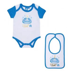 Body Bavoir B&eacute;b&eacute; Gar&ccedil;on Om - Collection Officielle Olympique De Marseille - 18 Mois - Neuf