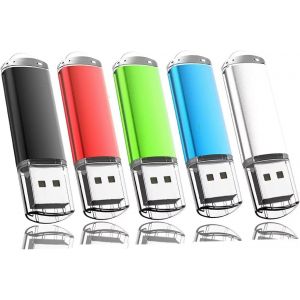 CLé USB 32Go Lot de 5, Clef USB Flash Drive 32Go Pen Drive USB 2.0 Memory Stick 32Go Thumb Drive pour PC - Neuf