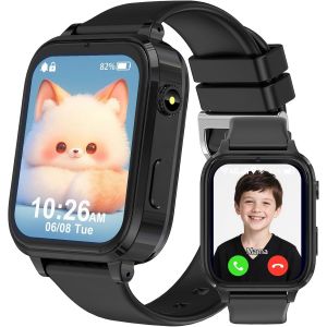 Montre Connectée Enfant T27 Avec Sim 4g - Smartwatch Gps Pour Garçons/Filles Avec Appels Vidéo, 7 Jeux Éducatifs, Mode École Et Localisation Lbs - Neuf