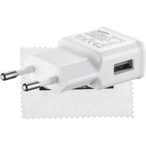 LORANKA-Chargeur d'origine pour EP-TA50EWE pour Galaxy S5,S5 Mini, S7 Edge, S7, J5 (J510),G530 Grand Prime, J3 (2016),Core Prime G360, Xcover 3,(c&acirc;bles de Charge Non Inclus) avec Chiffon de Nettoyage - Neuf