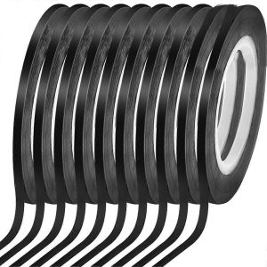 10 rouleaux 1/8 de ruban pour tableau blanc mince Ruban pour tableau blanc noir - Neuf