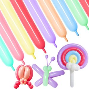 SJZG-Lot De 100 Ballons Longs Colorés Pastel Pour Modélisation D'Animaux Torsadés Pour Décoration De Mariage, Fête D'Anniversaire - Neuf