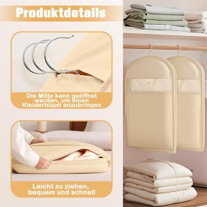 SJZG-Lot De 3 Sacs &Agrave; V&ecirc;tements (M+L+Xl), Sacs Sous Vide Pour V&ecirc;tements, Sacs &Agrave; V&ecirc;tements Peu Encombrants &Agrave; Suspendre Avec Fermeture &Eacute;clair Auto-Compressive, Sacs Sous Vide Pour Couettes - Neuf