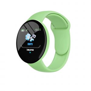 Nouvelle Montre Intelligente D18&iquest;Fitness Tracker Num&eacute;rique Rond Avec Moniteur De Fr&eacute;quence Cardiaque Pour Hommes Et Femmes (Bande Incluse,Pk B41).Green.With Original Box - Neuf