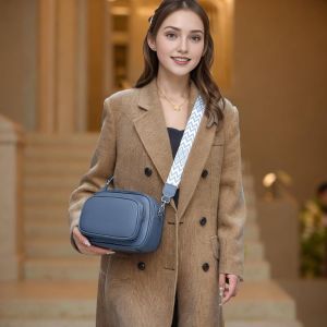 TZF-Sacs Bandouli&egrave;re Femme Sacs port&eacute;s &eacute;paule Cuir Modernes Sacoche Femme Sacs &agrave; Main Femme Sangle R&eacute;glable et Amovible Large Bandouli&egrave;re - Neuf