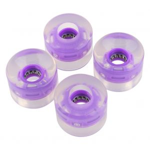 Lot De 4 Roues Lumineuses A Led En Pu 60 X 45 Mm Pour Skateboard, Longboard, Cruiser, Neuf - Neuf