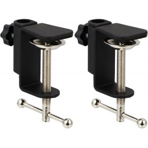 ASFASFq-Holibanna Sourcingmap Lot de 2 supports de bureau avec vis réglable pour microphone Noir - Neuf
