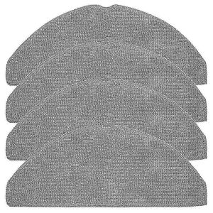 Lot de 4 chiffons de rechange pour aspirateur robot L60,tampons en microfibre lavables - Neuf