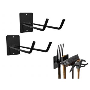 Crochet mural de garage de 25 cm - Organisateur d'outils (lot de 2) - Neuf
