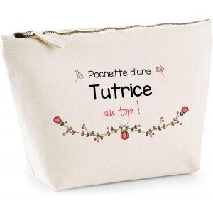 Trousse Tutrice au Top | Idée Cadeau Collègue Travail Retraite Pochette Maquillage Toilette - Neuf