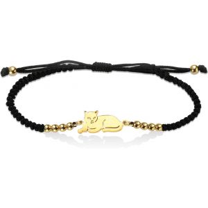 Eryi-Bracelet Tressé Réglable Fait À La Main En Corde Colorée Avec Perles Bracelet Animal Mignon Pour Homme Et Femme - Neuf