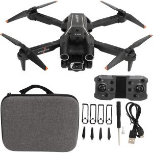 Checarzhn--No1-Drone Quadricoptère Pliable, K9 Fpv Rc Quadcopter Avec Caméra 1080p 4k Hd Daul, 20 Minutes De Temps De Vol, Vol Stationnaire Intelligent Et Évitement D'obstacles, Mini Drone Wifi-Ciciglow - Neuf