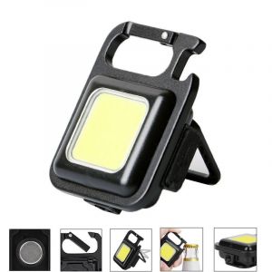 Lampe De Travail Led Portable, Lampe D'inspection Led Rechargeable, Lampe Torche Cob À Base Magnétique, Projecteur Pour Camping, Garage, Camping, Urgence, Atelier [Classe Énergétique A+] - Neuf