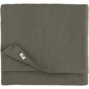 Eryi-Nappe De Table En Tissu Drap De Table À Manger Hygge -100% Lin, Gris (80 X 80 Cm) Petite Carré Décoration De Table En Bois Basse Pour Maison Cuisine Anniversaire Mariage Fête Noël - Neuf