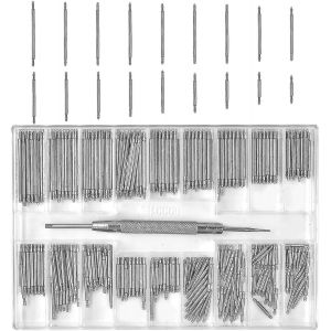 360pcs Barres De Ressort De Montre,Goupilles De Bracelet De Montre,Bracelet De Montre D'axe De 1,5 Mm,Montre - Neuf