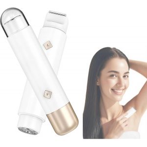 Oayew-Rasoir Electrique Femme |2025 New 2 In 1 Ipx8 &Eacute;tanche Tondeuse Femme Intime | Tondeuse Pr&eacute;cise Pour Visage Et Zones Sensibles, Tondeuse &Agrave; Poils Corporels Pour Visagejambesaisselles Et Zone Pubi - Neuf