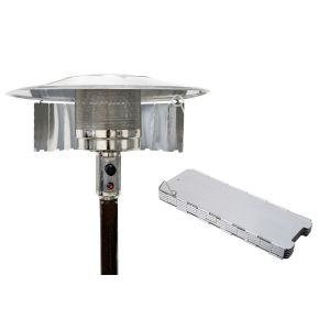 R&eacute;flecteur de chaleur pour chauffage de terrasse - &Eacute;cran en aluminium r&eacute;glable avec accessoires d'installation - Neuf