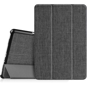 ?tui Housse pour Samsung Galaxy Tab A 9.7 SM-T550 / T555 - Coque de Protection Ultra-Mince L&iquest;&iquest;ger PU Cuir Case Cover, Fonction Sommeil/R&iquest;&iquest;veil Automatique, Gris Denim - Neuf