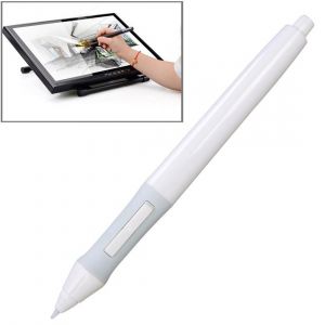 Stylo Sans Fil Pour Tablette Graphique Professionnelle Avec Haute Sensibilit&eacute; Blanc YONIS - Neuf
