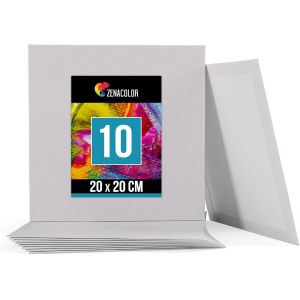 Toiles &Agrave; Peindre 20x20cm - 10 Canvas Coton Sans Acide - Tout Type De Peinture Sur Toiles - Neuf