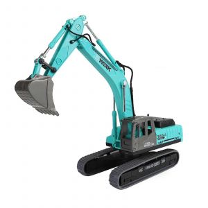 Mardi Gras Gifts Children Toy Car Excavator Model Toy Engineering Car Toy Car Simulation Ornament Excavator Engineering Diecast Set 242209-Bleu - Neuf