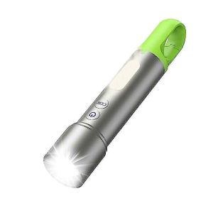 Lampes De Poche Rechargeables À Led,Zoomable 9 Modes,Lampes De Poche Tactiques Hautes Avec Lumière Latérale,Ip65 Wate - Neuf
