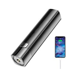 Mini lampe de poche compacte rechargeable par USB - 500 lumens, &eacute;tanche, l&eacute;g&egrave;re, id&eacute;ale pour les aventures en plein air et les urgences - Neuf