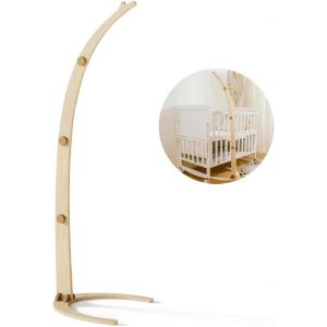 Promise Babe Baby Mobile Support Bois Design Ours, Lit B&eacute;b&eacute; Table &Agrave; Langer Bricolage Support Mobile R&eacute;glable En Hauteur Parc B&eacute;b&eacute; Support Mobile Tige Pour Suspension (Bear Holder) - Neuf