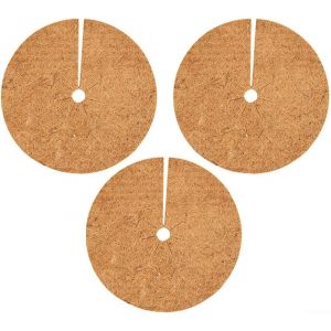 KALANKA-Tapis en fibre de coco - Protection des plantes en noix de coco - Disques de paillage - Pot de fleurs pour protéger les plantes - Arbres et plantes - 20 cm - Neuf
