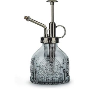 Arrosoir en verre 200ML,pulvérisateur d'arrosage de style rétro,arrosoir à une main,avec pompe sur le dessus - Neuf
