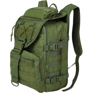 Sac &Agrave; Dos Militaire,35l Grand Volume Sac &Agrave; Dos Multifonction, Sacs Trekking Arm&eacute;e Molle Assaut Pack Combat Tactique Pour La Randonn&eacute;e En Plein Air Camping P&ecirc;che Chasse Sac D'Urgence - Vert - Neuf