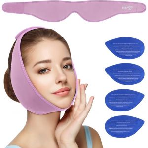 PLAY-Poche De Glace Pour Mâchoire, Poche De Glace Dent De Sagesse, Sac De Gel Glace Compresses Chaud Et Froid Réutilisables Pour Mâchoire Visage Tête Et Menton, Tmj, Dents De Sagesse, 4 Poches De Gel - Neuf