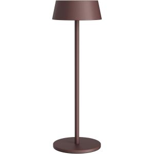 Subzonal-Lampe De Table Sans Fil 4400mah, 32.5cm Lampe Rechargeable Usb, Dimmable, Adapt&eacute;e Pour D&icirc;ner, Lecture, Chambre, Caf&eacute;s, Jardin Et Bien Plus Encore(Rouge Rouille) - Neuf