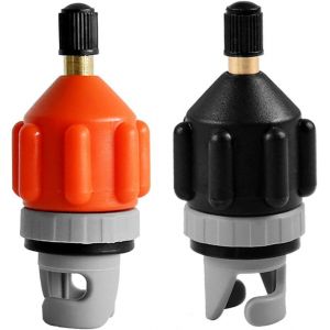 Letnerny-Adaptateur De Pompe Sur, 2 Pi&egrave;ces Adaptateur De Valve D'air De Kayak, Adaptateur Pompe Kayak Embout, Convient Aux Bateaux &Agrave; Rames Gonflables, Planches &Agrave; Pagaie, Lits Gonflables, D&eacute;riveurs - Neuf