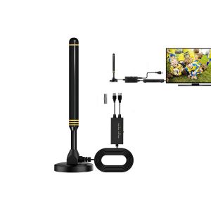 Antenne TV num&eacute;rique longue port&eacute;e (2 pi&egrave;ces) avec amplificateur et c&acirc;ble coaxial de 5 m - Neuf