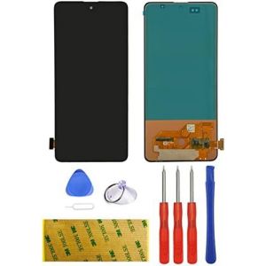 KAL-&Eacute;cran Lcd Compatible Pour Samsung Galaxy A51 Sm-A515F Sm-A515F/Dsn Sm-A515F/Ds Noir Vitre Tactile Display De R&eacute;paration Rechange Digitizer Complet Ensemble Outil Kit 3M Adh&eacute;sif - Sans Cadre - Neuf
