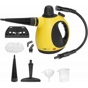 VornixorSarlshopNettoyeur &agrave; vapeur - nettoie, d&eacute;graisse & d&eacute;sinfecte | Pression de vapeur 3,5 bar maxi | Steam Cleaner avec buse vapeur orientable &agrave; 360&deg; & 5m de c&acirc;ble | 9 accessoires inclus| 1050W | - Neuf
